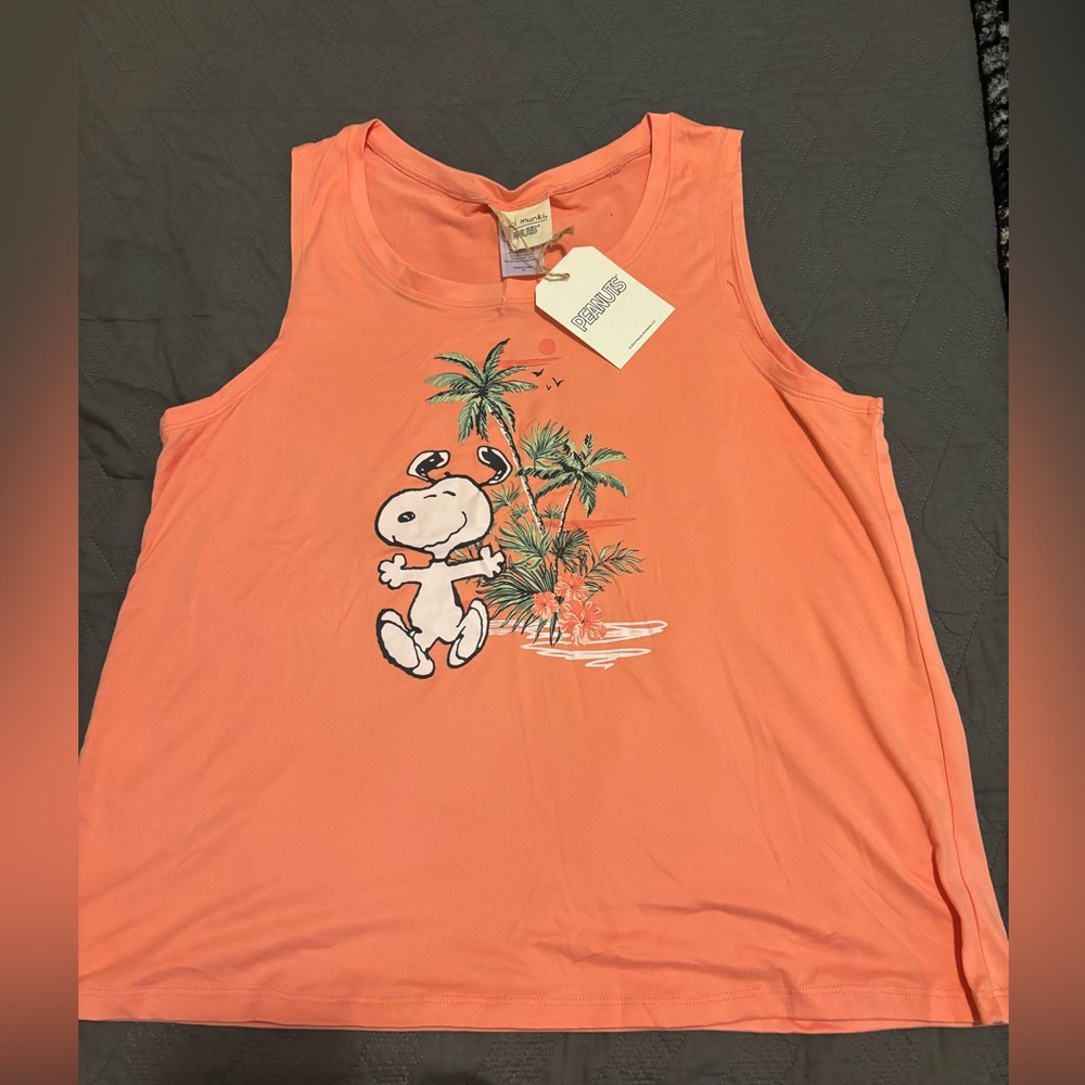 Peanuts Orange Snoopy Pajama Set